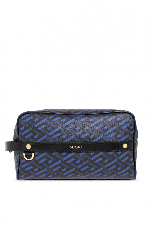 Wash bag with 'La Greca' pattern Versace